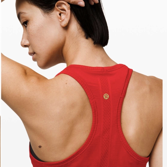 Lululemon Swiftly Tech Racerback Dark Red / Dark Red - Picture 5 of 9